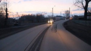 Кемерово. Автобус 51А - "21-й микрорайон". Bus route 51А, destination - "21-st microdistrict"