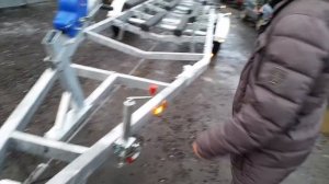 Легковой прицеп МЗСА 822151.402 с тормозами.для катера 8 метров