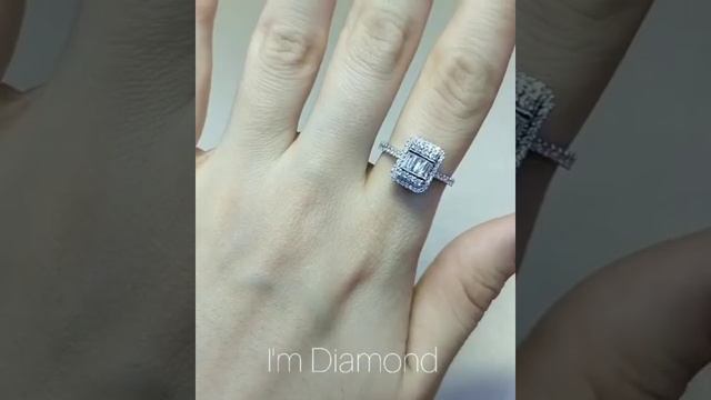 0.61 Ct Pırlanta Baget Yüzük