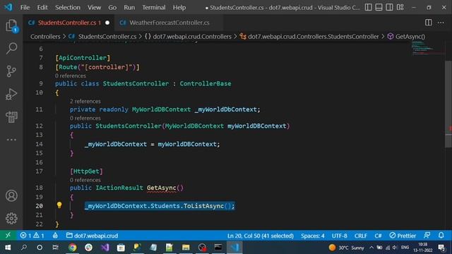 #2 | .NET 7 | Web API | Entity Framework Core | CRUD Example | Read Operation