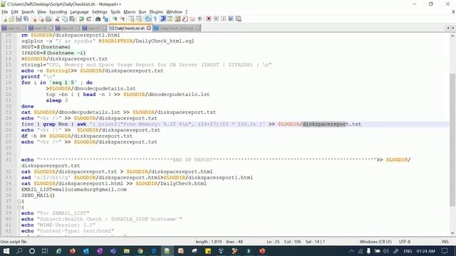 Database Health Check Automation Using Shell Script || Oracle DBA Checklist смотреть онлайн