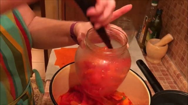 Маринованные перцы в масле. Заготовка на зиму.