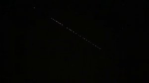 Полёт спутников Старлинк.