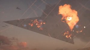 Star Wars Battlefront Cinematic : Super Star Destroyer "Ravager" Crash on Jakku - no commentary