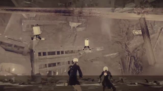 NieR:Automata Route B Desert Adam Boss Fight смотреть онлайн