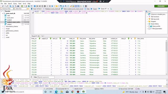 Data Base Task 29 |Use ROUND, MIN, AVG SQL Functions and INNER JOIN uses | 1st Year |Java Institute