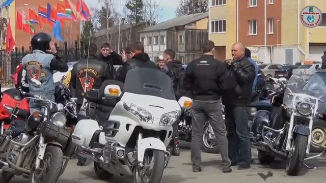 Мотоцикл, Байкер, Советский район ХМАО. 1 мая 2015 год. смотреть онлайн
