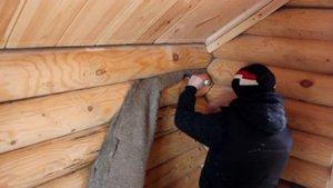 Конопатка сруба от компании SalvumStroy