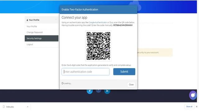 How to enable 2 factor authentication for client area access