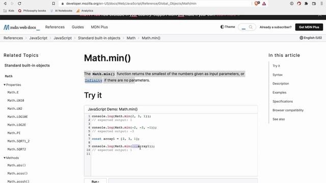 Codewars - Javascript - Find Maximum and Minimum Values of a List