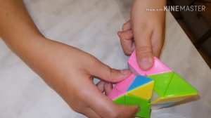 Видео урок по сборке треугольного кубика рубика