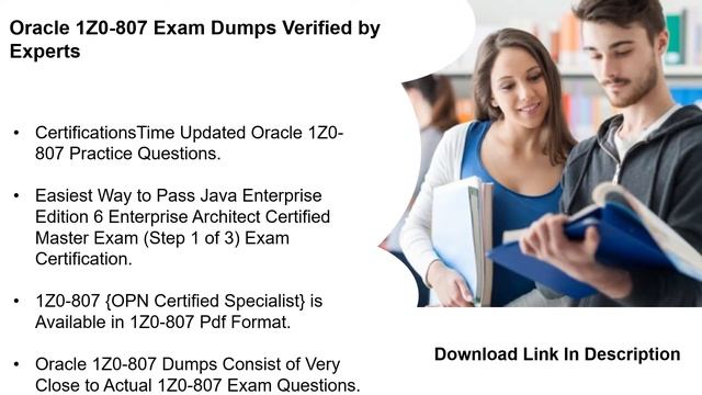 Oracle 1Z0-807 Dumps – Updated 1Z0-807 Exam Questions | CertificationsTime смотреть онлайн