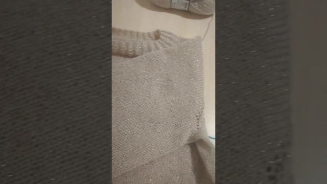 Весенний джемпер из ангоры! часть 3,рукава!Вяжем вместе! смотреть онлайн