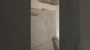 Весенний джемпер из ангоры! часть 3,рукава!Вяжем вместе!