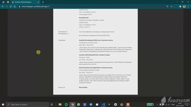 My Web Portfolio: Flutter Web + Firebase Hosting