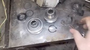 Обгонная муфта стартера Лада калина.