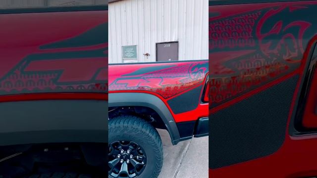 Ram TRX flame red with graphics