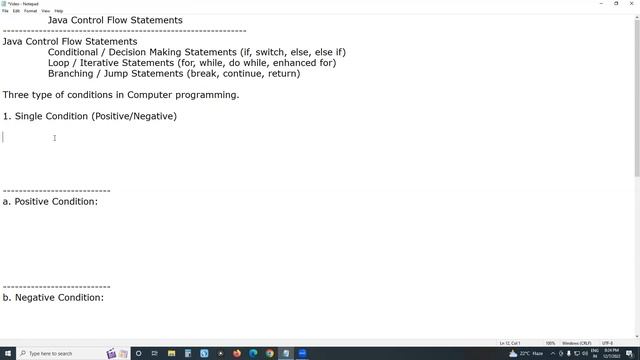 Java Control Flow Statements | Programming Fundamentals | G C Reddy |