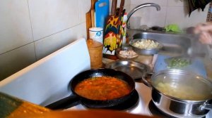 Щи с фасолью.