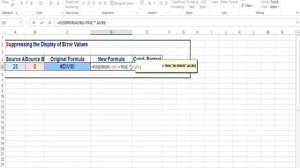 20.  Type of Errors (Suppressing Visibility of Error Values in MS Excel) (Advance Excel)