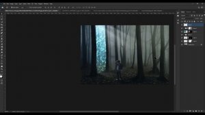 Photomanipulation 2023 - Fantasy Forest - adobe photoshop for beginners