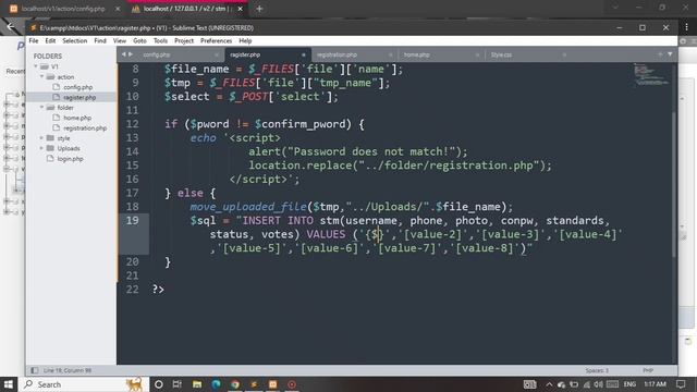 Voting system || Create Ragistration form & Login form Php MySQL with logout & Login session ||