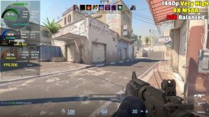 Counter-Strike 2 : RTX 3060Ti + I5 11400F - 1080p , 1440p , 4K - Very High Settings