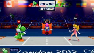 Mario & Sonic at the London 2012 Olympic Games - Fencing Gameplay
