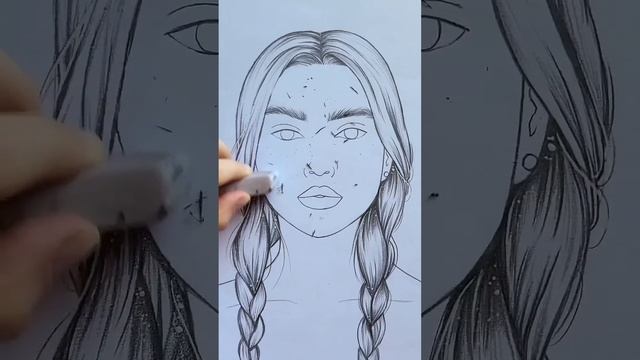 How to draw a face ✍️ #art #artwork #draw #drawing #sketch #anime #artist #paint #cartoon #fashion