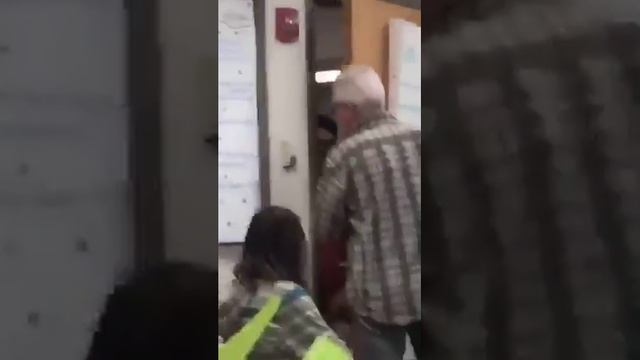 Special needs kid get hit in the face by door