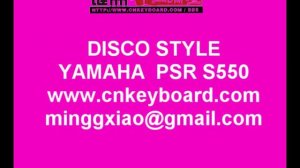 Rasputin Disco Style by Yamaha psr s550 keyboard cover