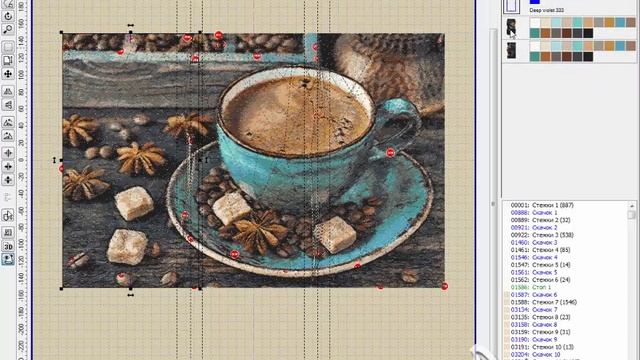 Как разделить дизайн в программе Embird