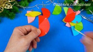 5 ИДЕЙ поделок на Новый Год из бумаги своими руками Легкий Новогодний декор 2022 #3