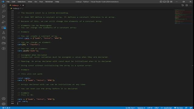 How to Get Started with JS Array Const - Guide to Beginners