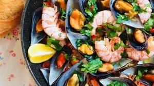 Паэлья с морепродуктами