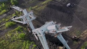 РЕФОРМА. Демонтаж крана-перегружателя грузоподъёмностью 32 т методом обрушения. Курганская ТЭЦ. 2024
