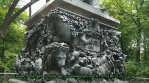 Санкт-Петербург. Памятник Крылову И.А. в Летнем саду_23.07.2022