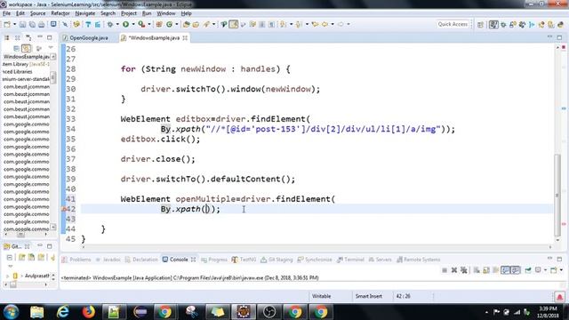 Selenium Tutorial series | Advanced Concepts | PART  11 - Windows Handling |Tamil
