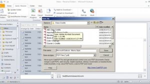 Saving Emails in Outlook to Hard Drive in PDF