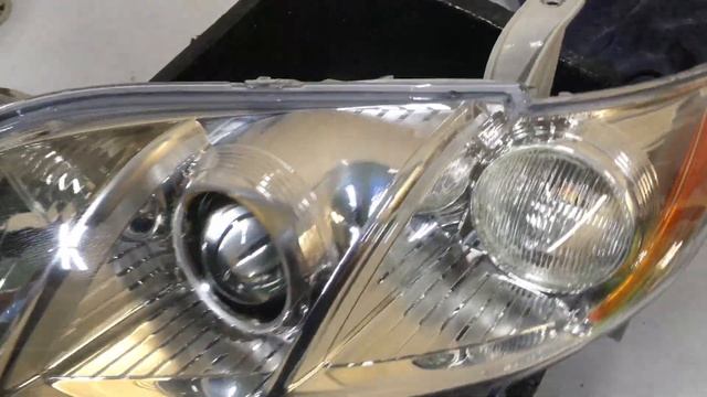 Toyota Camry v40 ремонт фар замена линз тюнинг фар диодные линзы смотреть онлайн