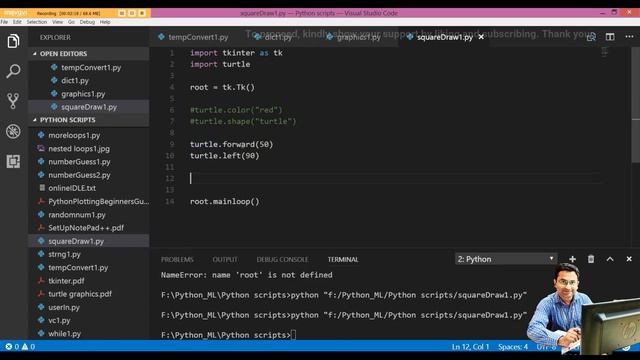 Python Graphics Tutorial: Drawing a Square Using Python Programming