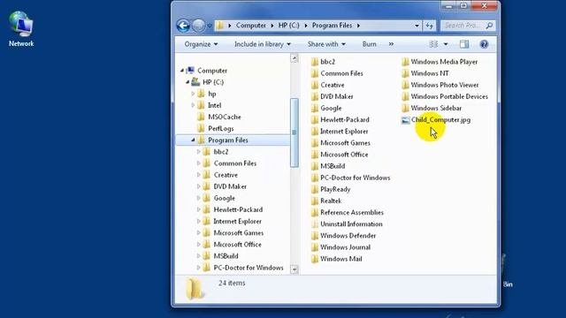 Windows 7: Windows Explorer