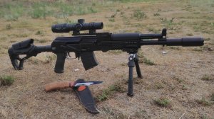 Тест тюнинга стокового приклада Сайга ТГ-2 исп.03 (Коротыш) 366 ТКМ. установка планки от Павла