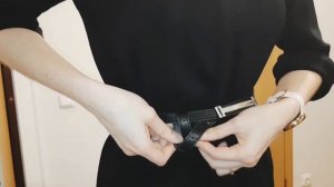 Как завязать ремень, если он длинный