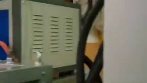 Работа установки для ТВЧ обработки валов ВТГ-80-60