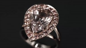 Кольцо с морганитом.