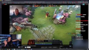 СТИНТ СМОТРИТ КАК ИВАН ЗОЛО ИГРАЕТ В ДОТУ