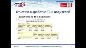Разработки 1С:Апрель Софт. Учет ГСМ и путевых листов, ред.2.0
