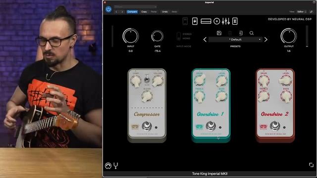 Гитарный плагин Neural DSP Tone King Imperial MKII (на границе чистого и break up)