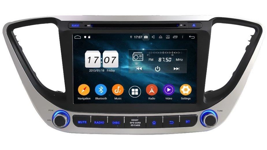 Андроид автомагнитола на Rockchip PX6 (RK 3399) для Hyundai Solaris 2 gen